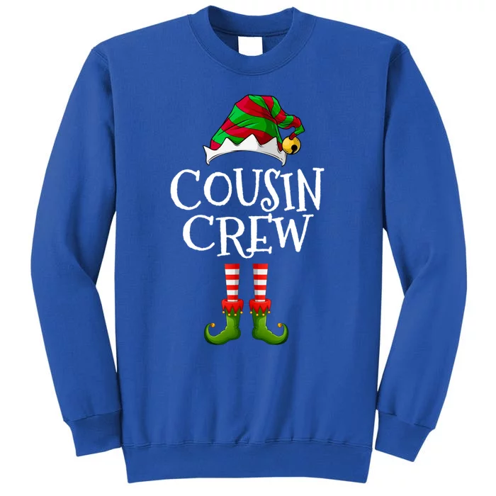 Christmas Cousin Crew With Elf Costume For Family Xmas Gift Tall Sweatshirt