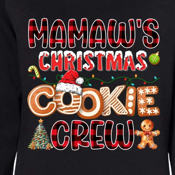 Christmas Cookie Crew Red Plaid Matching Family Womens California Wash Sweatshirt