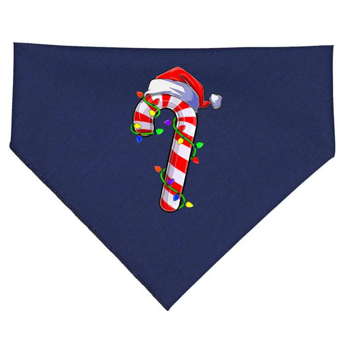 Candy Cane Crew Santa Christmas Party Boys Girls Xmas USA-Made Doggie Bandana