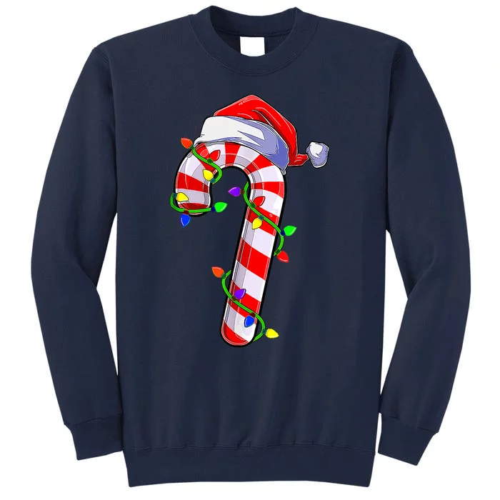 Candy Cane Crew Santa Christmas Party Boys Girls Xmas Tall Sweatshirt