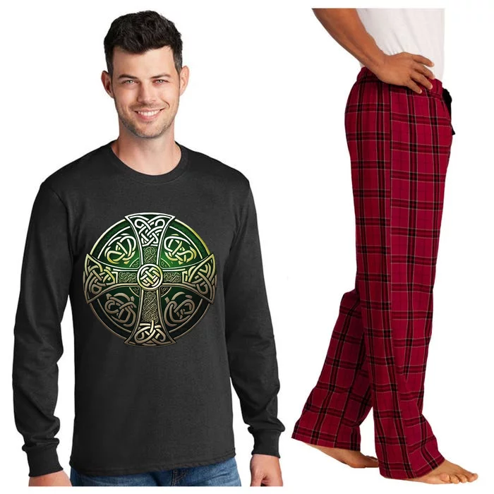 Celtic Cross Long Sleeve Pajama Set