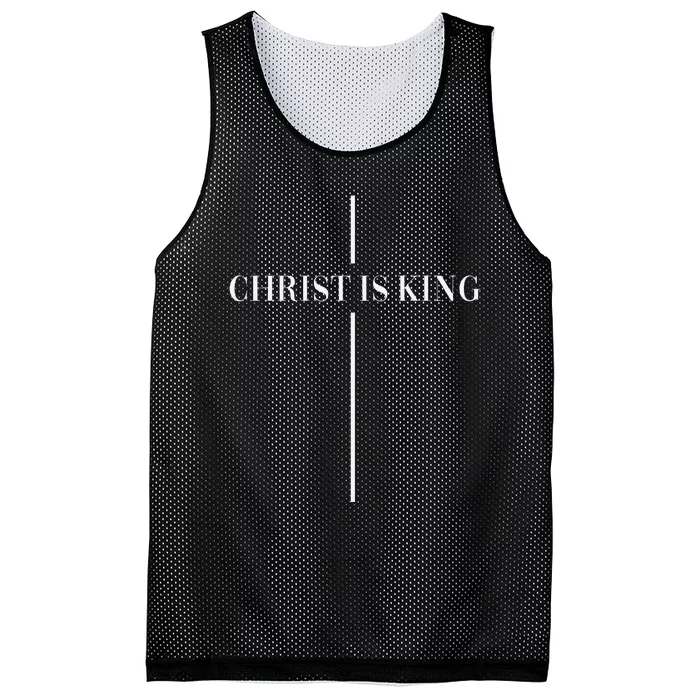 Christian Christianity Christ Is King Jesus Christ Catholic Mesh Reversible Basketball Jersey Tank