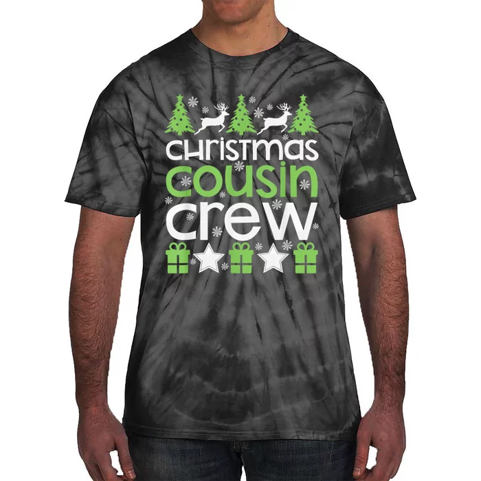 Christmas Cousin Crew Cute Family Photo Pajama Holiday Gift Tie-Dye T-Shirt