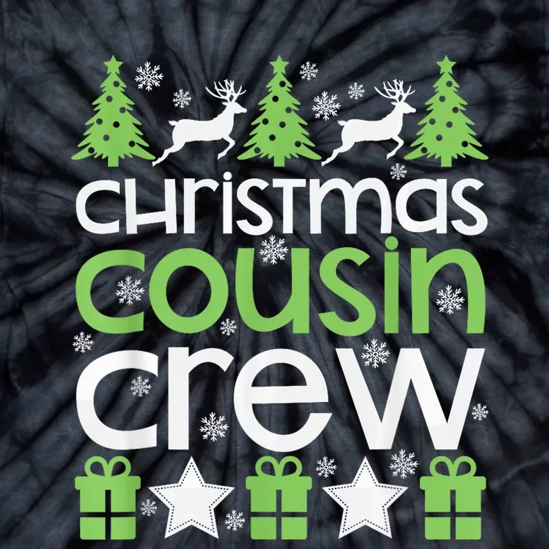 Christmas Cousin Crew Cute Family Photo Pajama Holiday Gift Tie-Dye T-Shirt