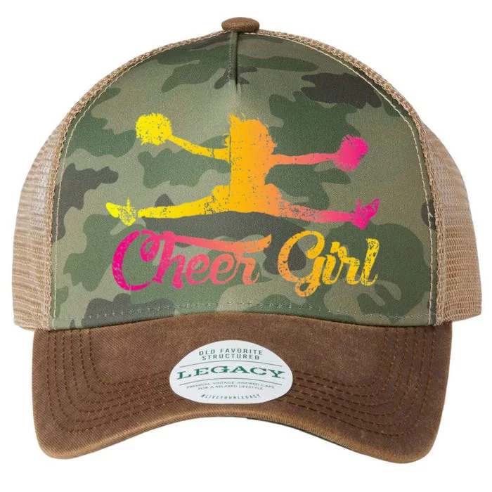 Cheerleader Cheer  Cheering Colorful Cheerleading Legacy Tie Dye Trucker Hat