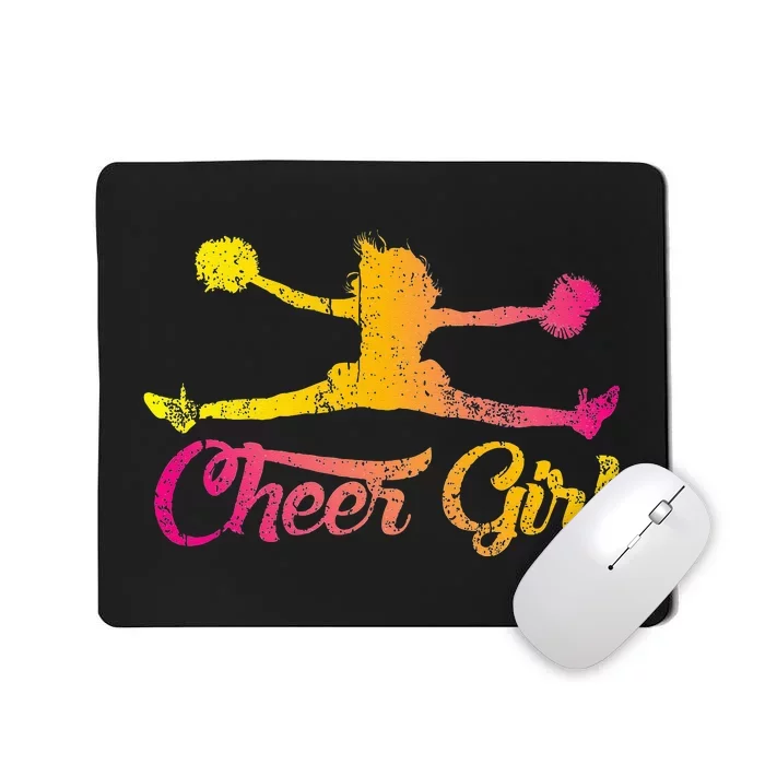 Cheerleader Cheer  Cheering Colorful Cheerleading Mousepad