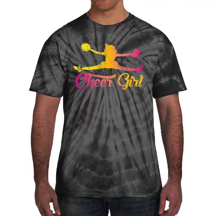 Cheerleader Cheer  Cheering Colorful Cheerleading Tie-Dye T-Shirt