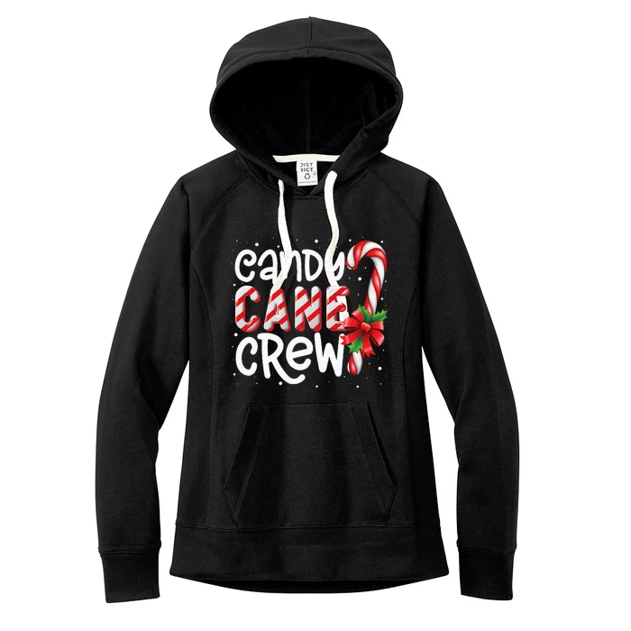 Candy Cane Crew Funny Christmas Candy Lover Xmas Women's Fleece Hoodie