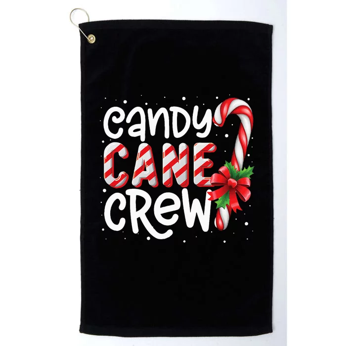 Candy Cane Crew Funny Christmas Candy Lover Xmas Platinum Collection Golf Towel