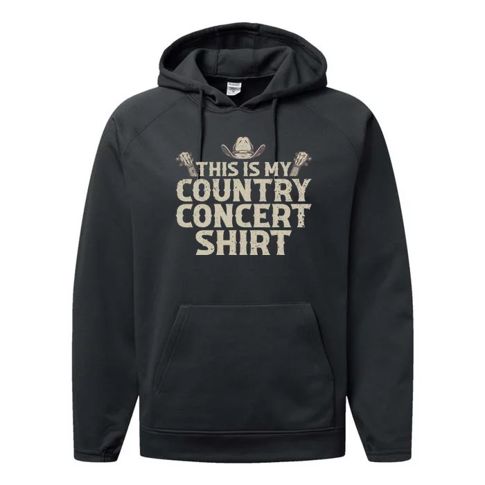 Cool Country Concert For Men Women Country Music Lover Performance Fleece Hoodie