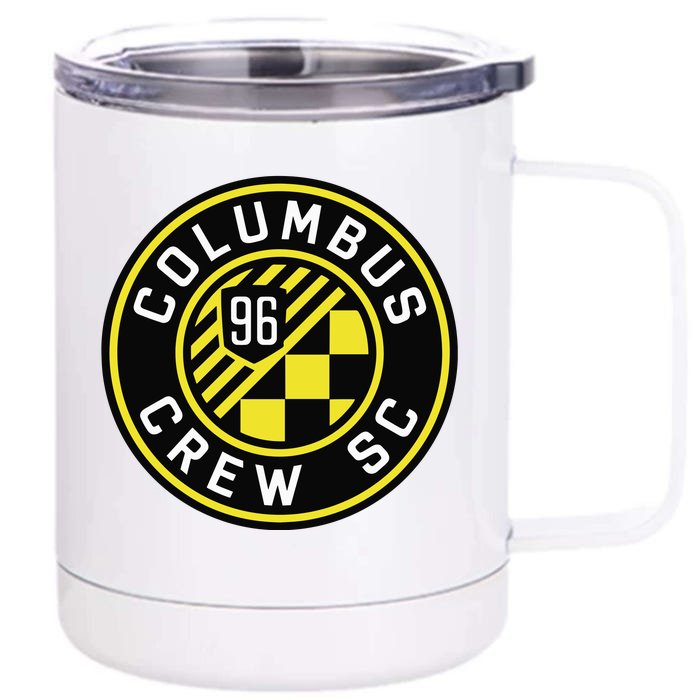 Cool Columbus Crew Sc 96 Soccer Front & Back 12oz Stainless Steel Tumbler Cup