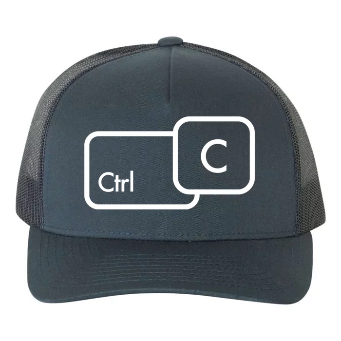 Ctrl C Copy Paste Family Matching Gift Yupoong Adult 5-Panel Trucker Hat