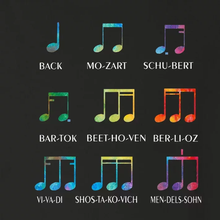 Classic Composers Classical Music Musical Notes Toddler Long Sleeve Shirt