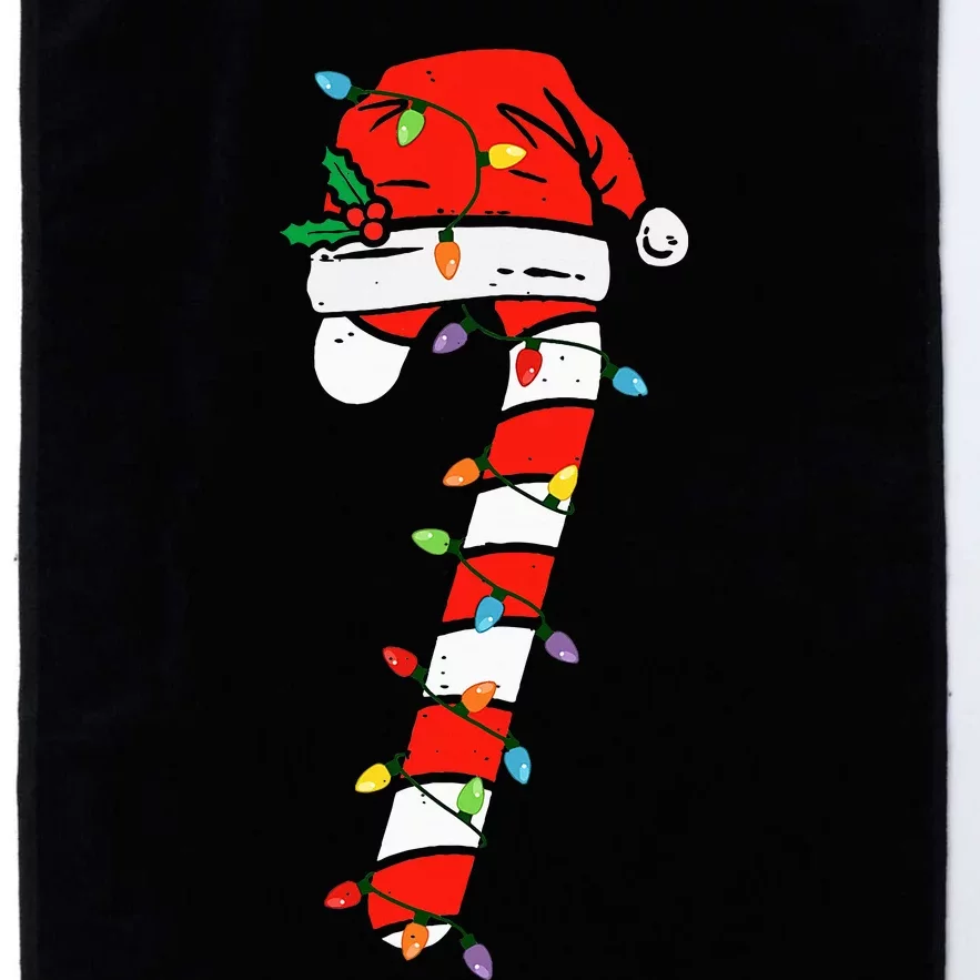 Christmas Candy Cane Santa Xmas Platinum Collection Golf Towel