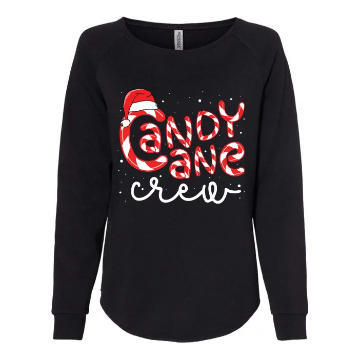 Candy Cane Crew Christmas Squad Xmas Family Matching Santa Womens California Wash Sweatshirt