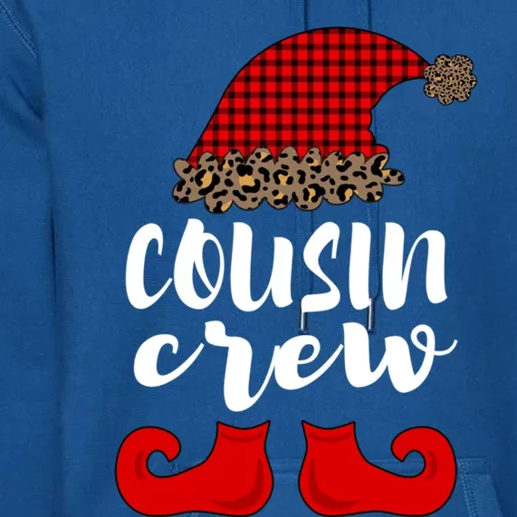 Christmas Cousin Crew Buffalo Red Plaid Pajamas Family Xmas Cool Gift Premium Hoodie