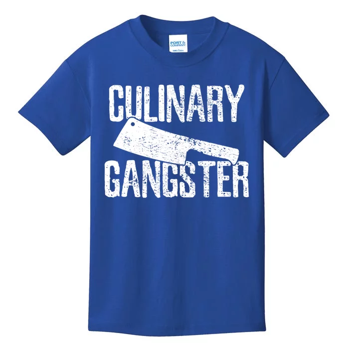 Chef Cook Cooking Culinary Gangster Vintage Gift Kids T-Shirt