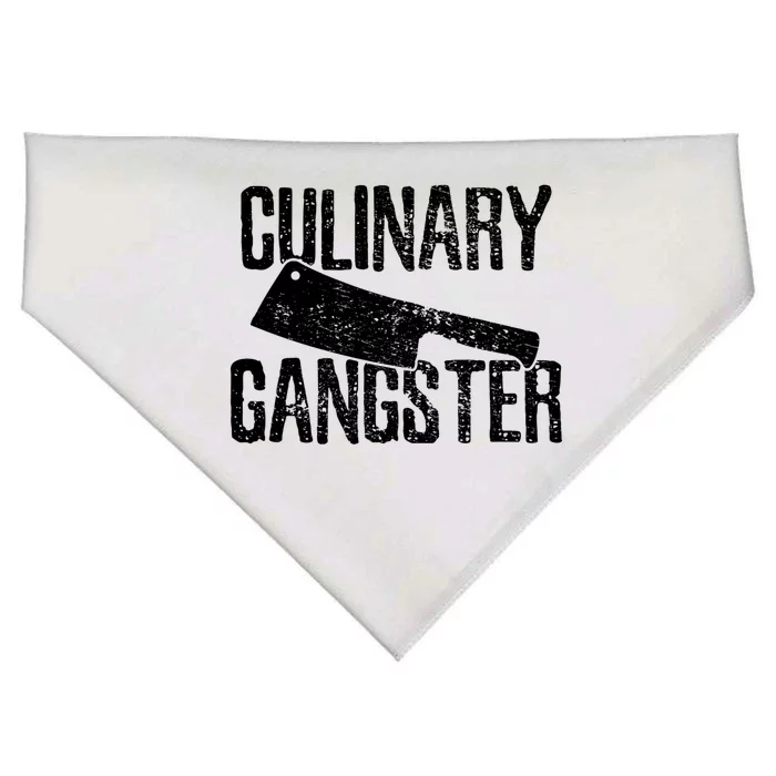 Chef Cook Cooking Culinary Gangster Vintage Gift USA-Made Doggie Bandana