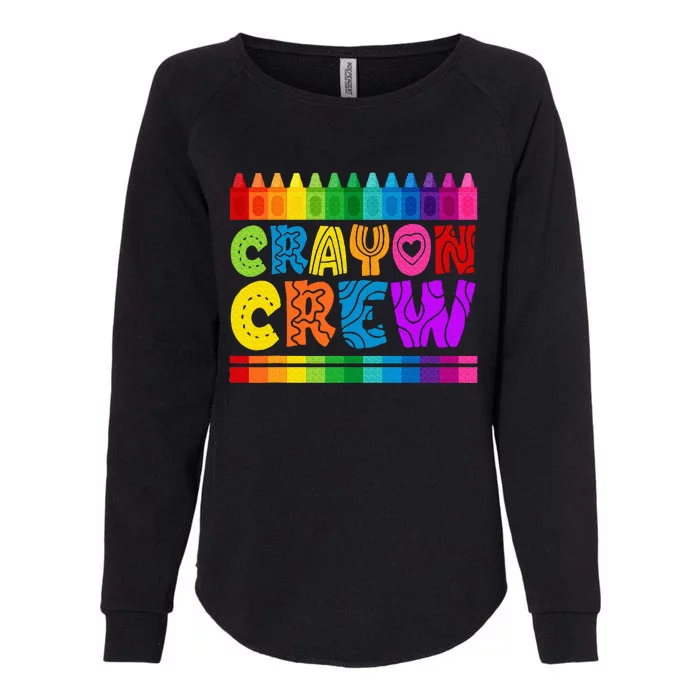 C.R.A.Y.O.N Crew Coloring Womens California Wash Sweatshirt