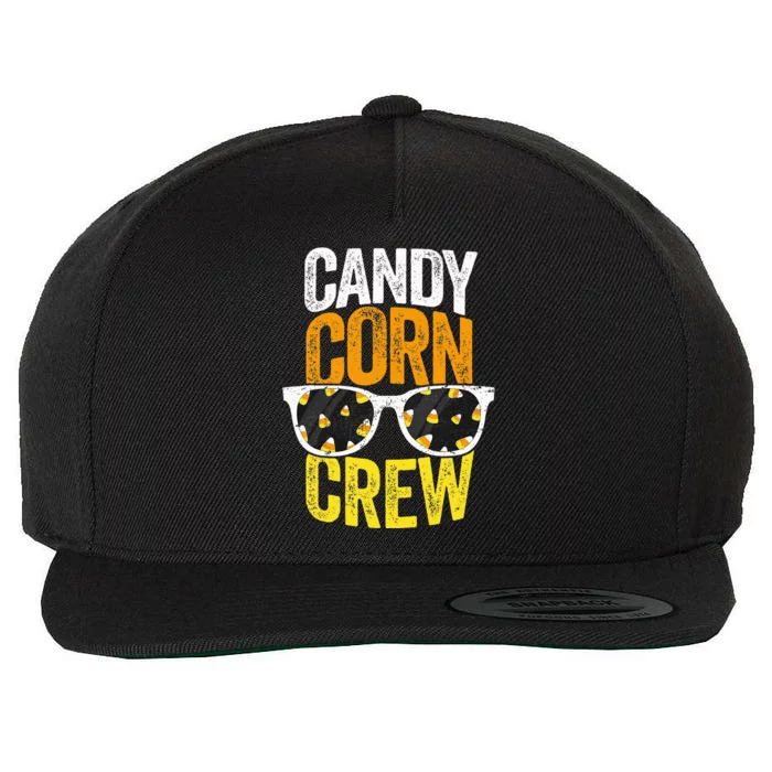 Candy Corn Crew Halloween Party Sunglasses Friends Wool Snapback Cap