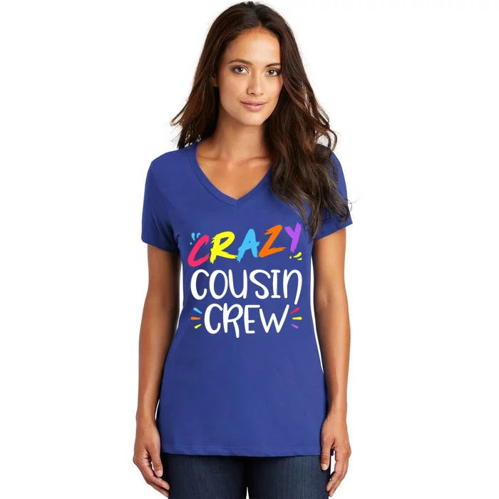 Crazy Cousin Crew Gift Women's V-Neck T-Shirt