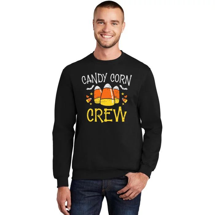 Candy Corn Crew Spooky Party Halloween Sweet Candy Tall Sweatshirt