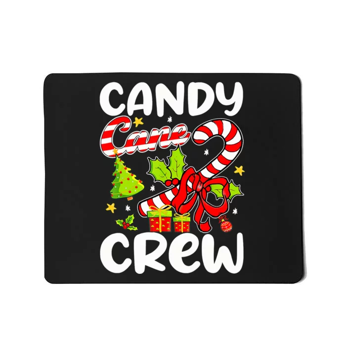 Candy Cane Crew Christmas Candy Cane Party Boys Girls Mousepad