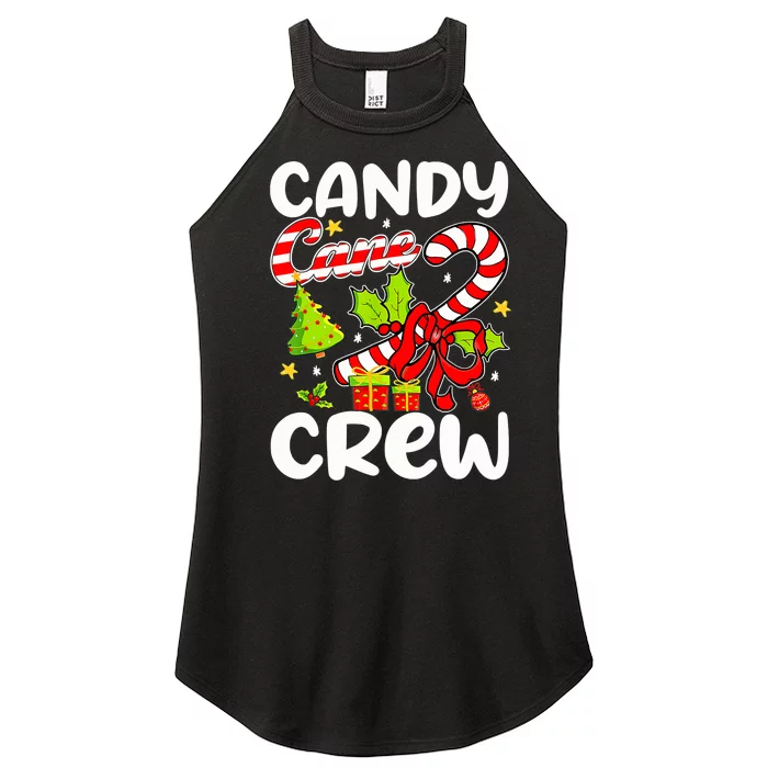 Candy Cane Crew Christmas Candy Cane Party Boys Girls Women’s Perfect Tri Rocker Tank