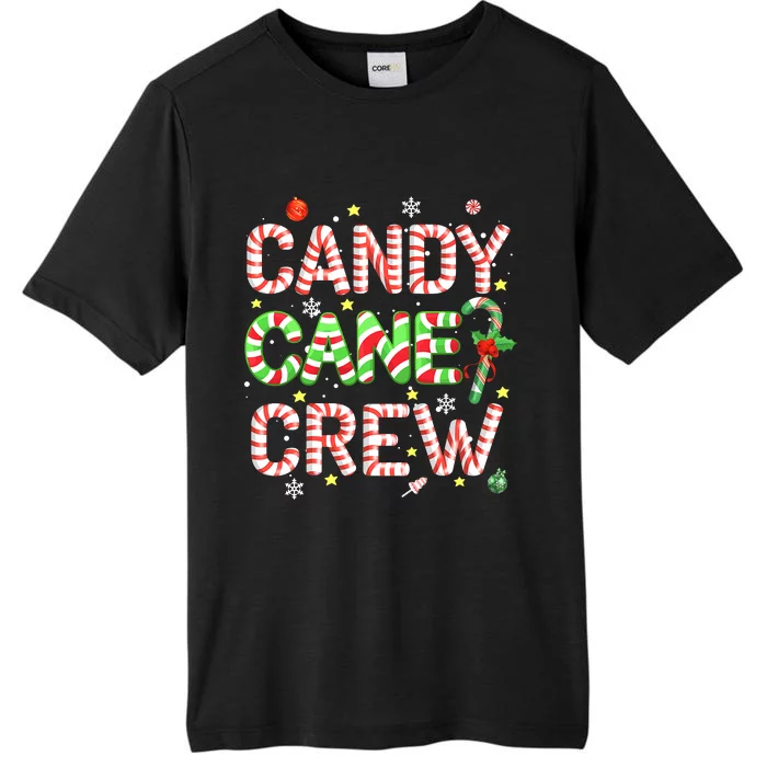 Candy Cane Crew Funny Christmas Candy Lover X-mas Pajamas ChromaSoft Performance T-Shirt