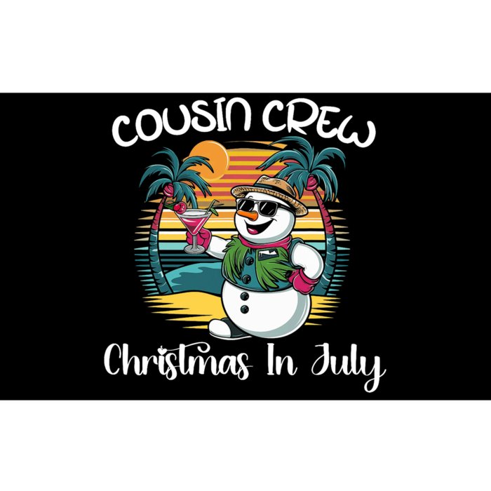 Cousin Crew Christmas In July & 4th Of July Family Matching Bumper Sticker