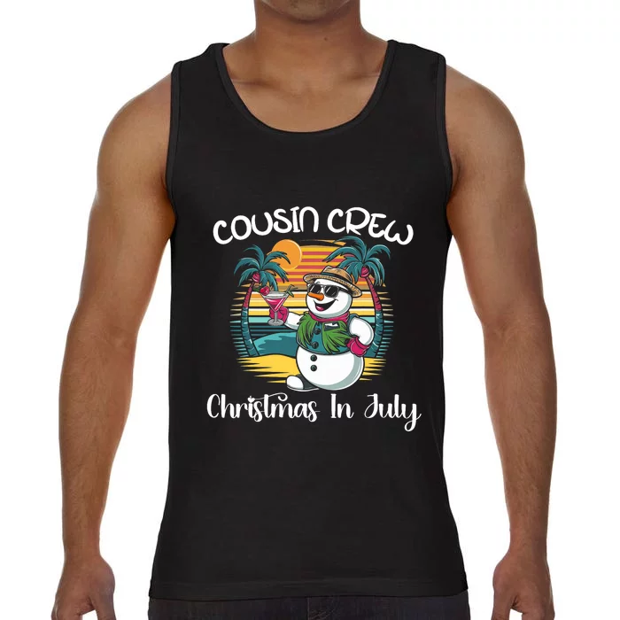 Cousin Crew Christmas In July & 4th Of July Family Matching Comfort Colors® Tank Top