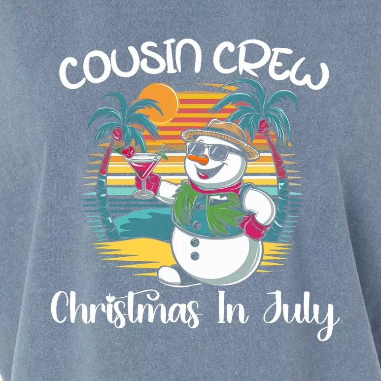 Cousin Crew Christmas In July & 4th Of July Family Matching Garment-Dyed Women's Muscle Tee