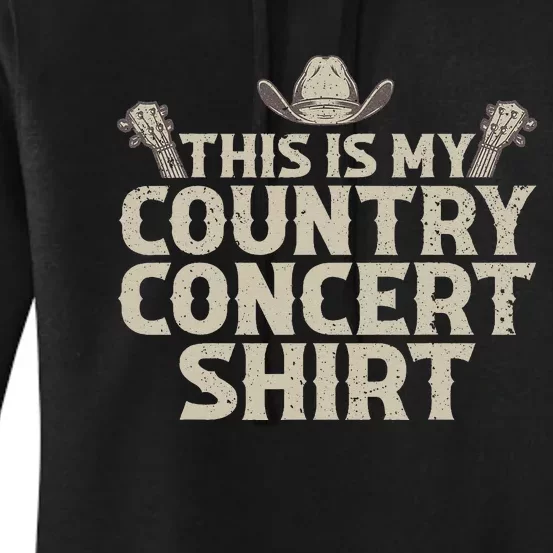 Cool Country Concert For Wo Country Music Lover Women's Pullover Hoodie