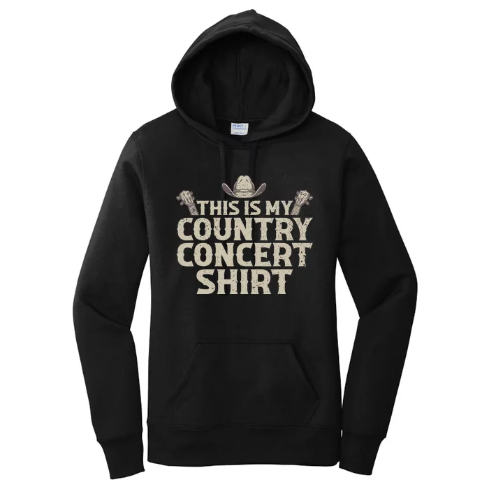 Cool Country Concert For Wo Country Music Lover Women's Pullover Hoodie