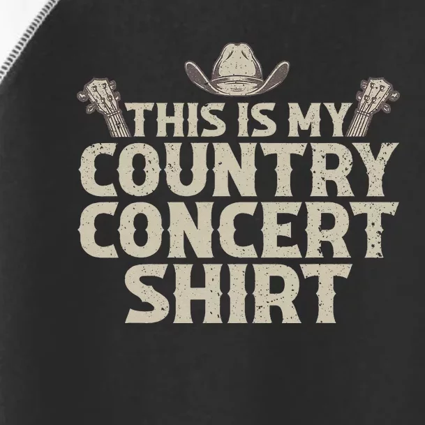 Cool Country Concert For Wo Country Music Lover Toddler Fine Jersey T-Shirt