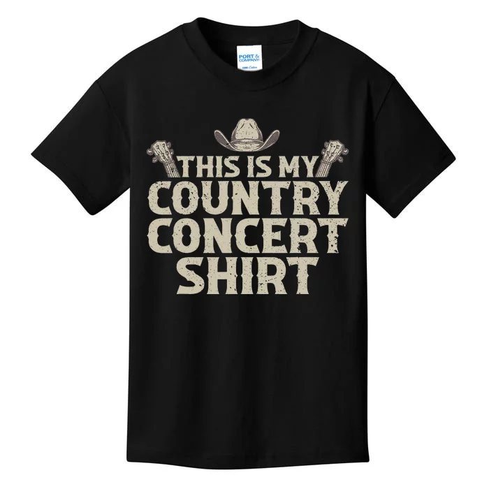 Cool Country Concert For Wo Country Music Lover Kids T-Shirt