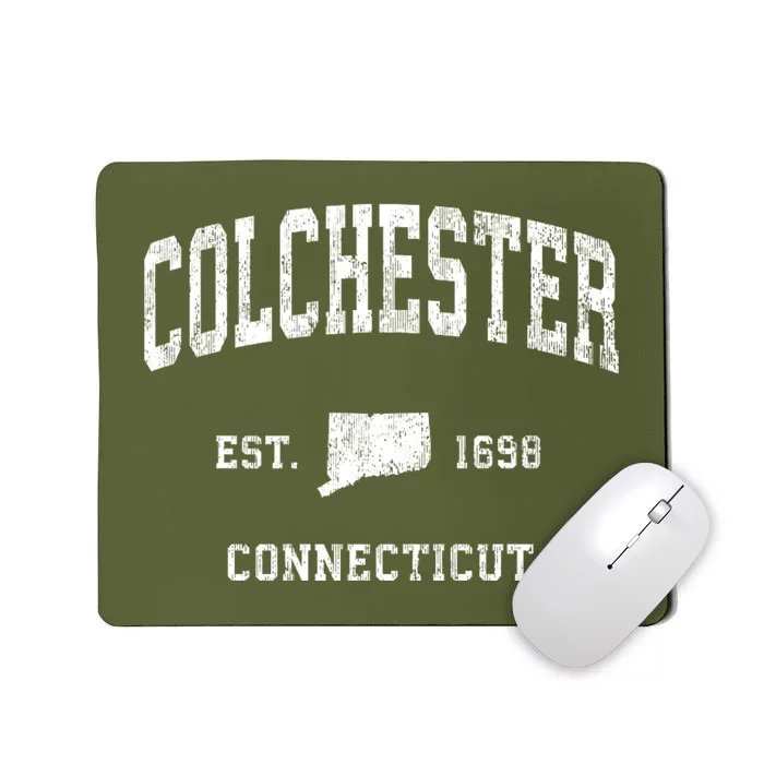 Colchester Connecticut Ct Vintage Athletic Mousepad