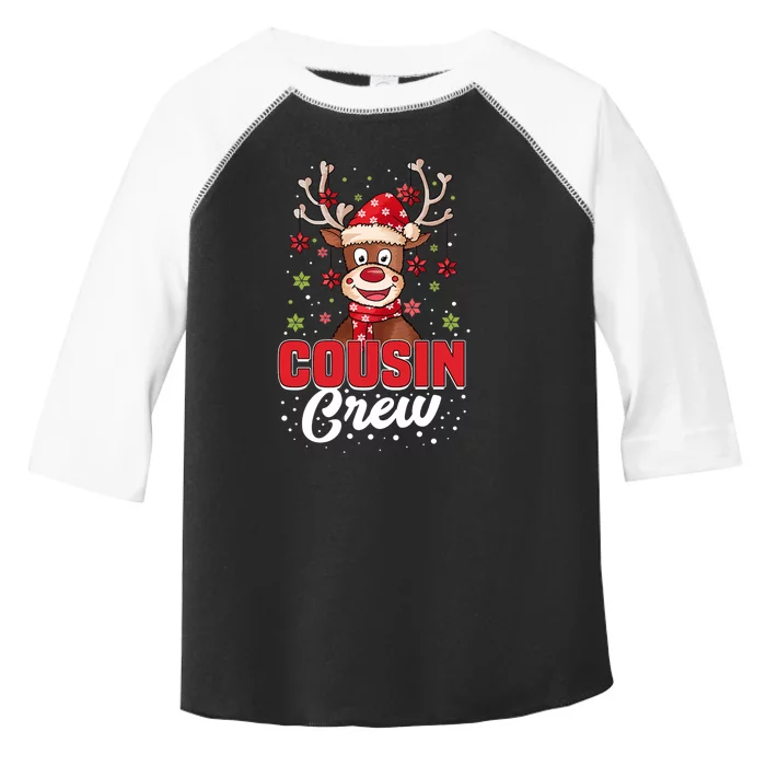 Christmas Cousin Crew Funny Reindeer Matching Pajama Gifts Premium Toddler Fine Jersey T-Shirt