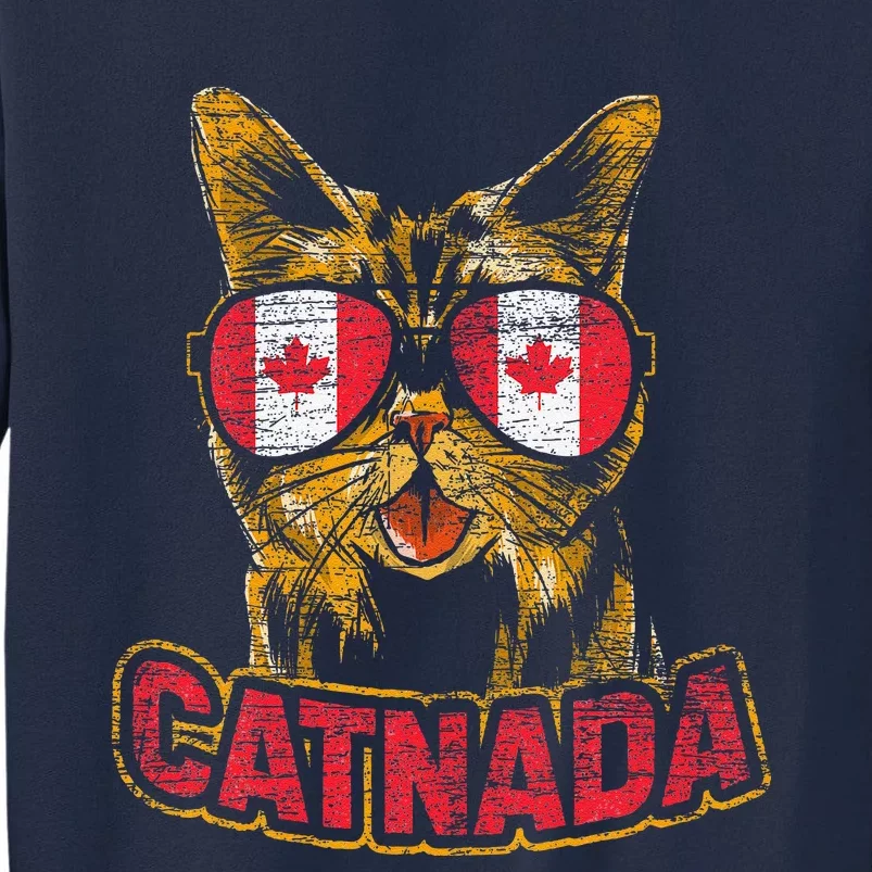 Catnada Canadian Cat Animal Canada Day Canada Tall Sweatshirt