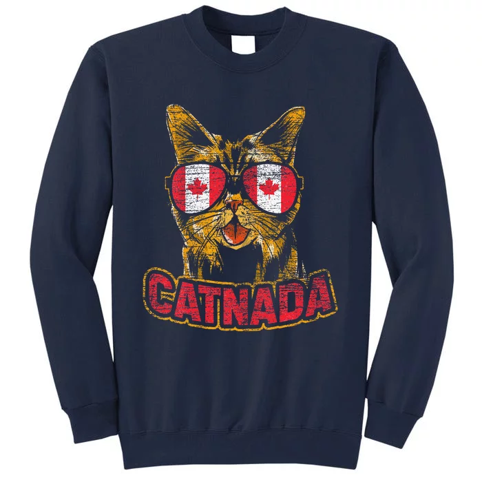 Catnada Canadian Cat Animal Canada Day Canada Tall Sweatshirt