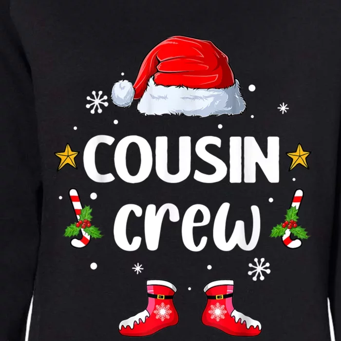 Cousin Crew Christmas Family Squad Naughty Matching Santa Gift Womens California Wash Sweatshirt