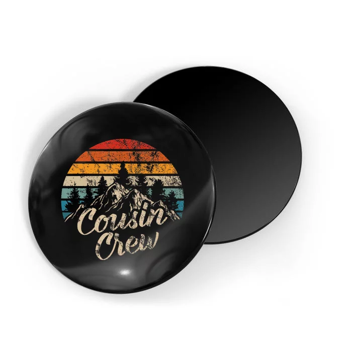 Cousin Crew Camping Outdoor Sunset Summer Camp Magnet