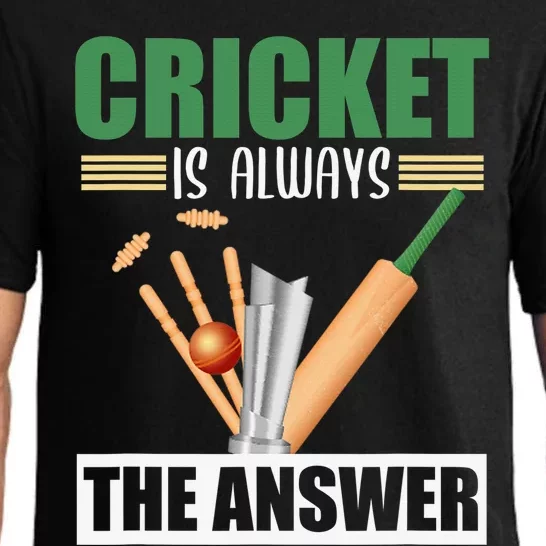 Cool Cricket Coach Funny Cricketer Humor Team Sports Trainer Pajama Set