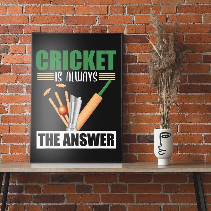 Cool Cricket Coach Funny Cricketer Humor Team Sports Trainer Poster