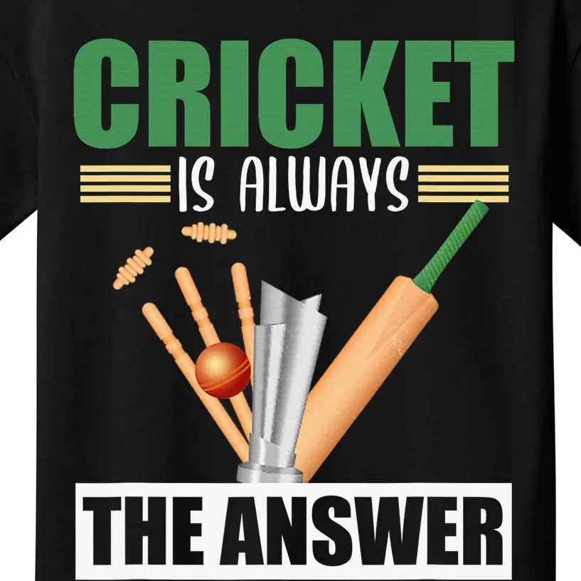 Cool Cricket Coach Funny Cricketer Humor Team Sports Trainer Kids T-Shirt