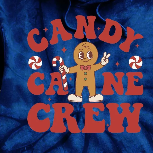 Candy Cane Crew Cookie Merry Christmas Gingerbread Cute Tie Dye Hoodie