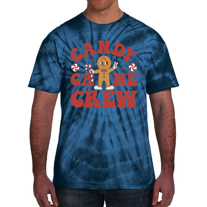 Candy Cane Crew Cookie Merry Christmas Gingerbread Cute Tie-Dye T-Shirt