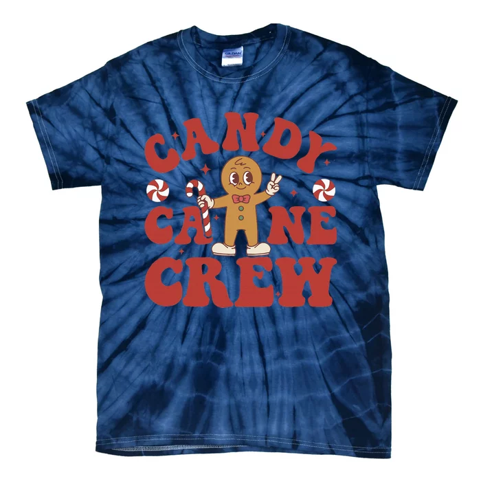 Candy Cane Crew Cookie Merry Christmas Gingerbread Cute Tie-Dye T-Shirt