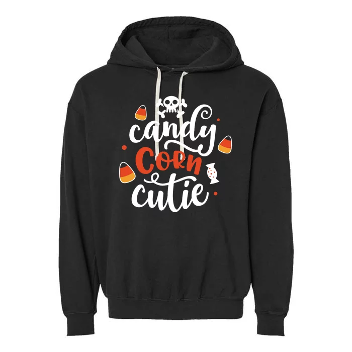 Candy Corn Cutie Halloween Garment-Dyed Fleece Hoodie