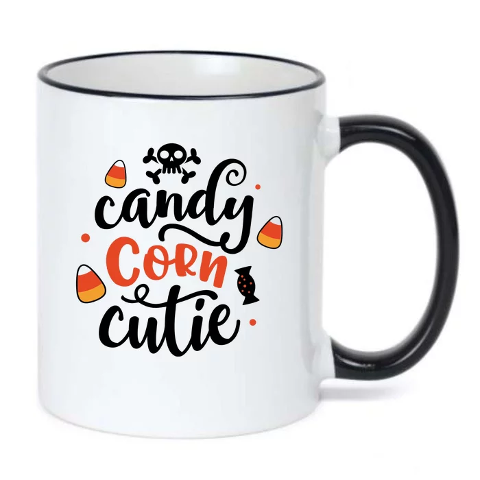 Candy Corn Cutie Halloween Black Color Changing Mug